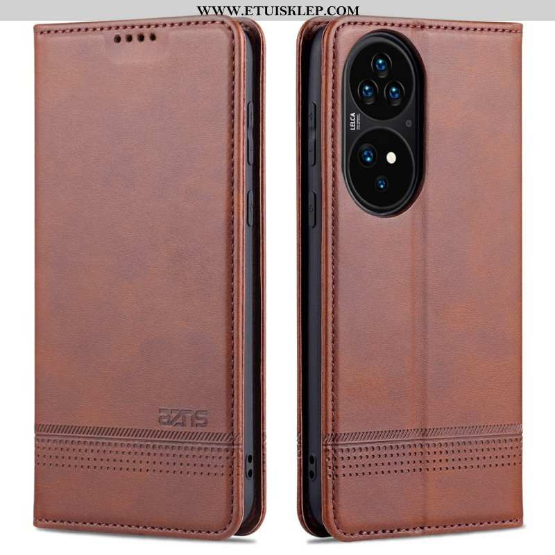 Etui Na Telefon do Huawei P50 Pro Etui Folio Stylizacja Skóry Azns